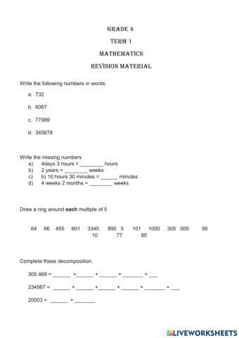 PATH TO SUCCESS. GRADE 4 REVISION 