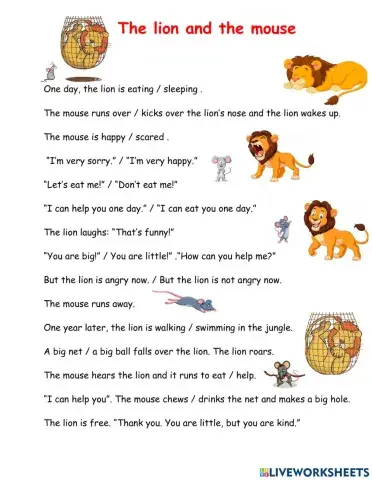 The lion and the mouse