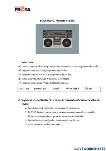 La ràdio. Nouvinguts.