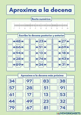 Aproximación a la decena