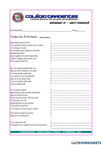 Traducción - El perdedor