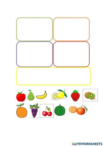Χρώματα και φρούτα