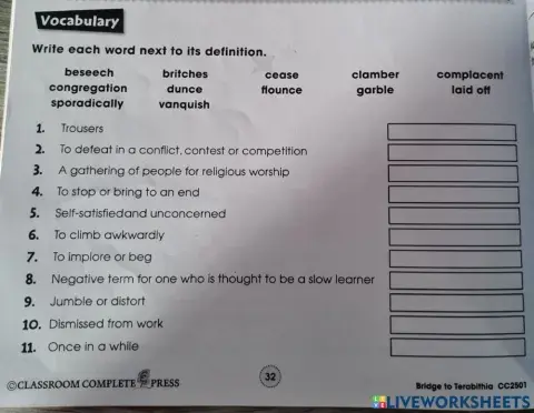 Bridge to Terabithia Chapters 8 and 9