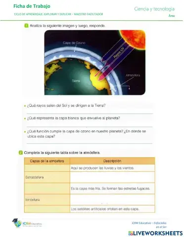 La tierra el agua y el aire