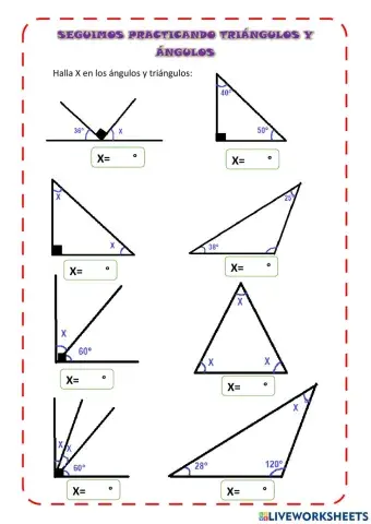 Triángulos y ángulos