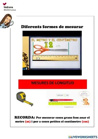 Mesura centímetres i metres