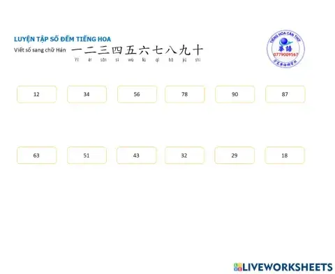 Số đếm tiếng Hoa