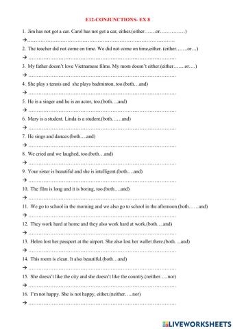 E12-conjunctions- ex 8