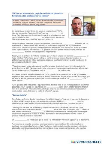 Tik Tok - Acoso de profesores