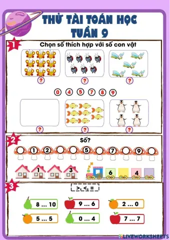 Phiếu ôn tập toán tuần 9