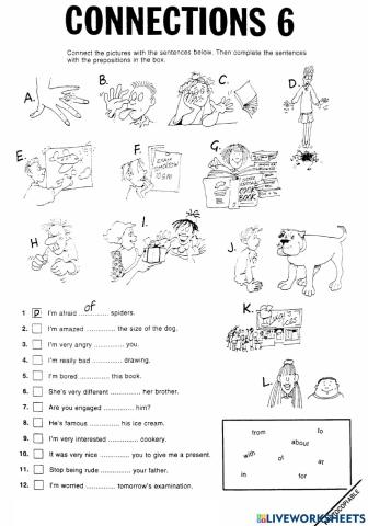 Grammar Ex. - Prepositions II with Common Verbs