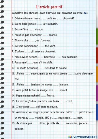 Les magasins et les achats