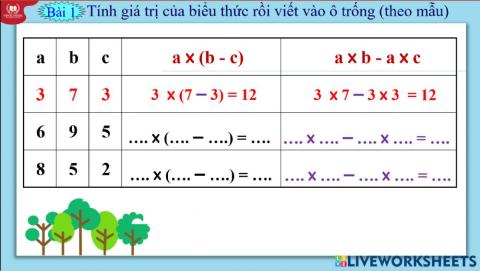 Nhân một số với một hiệu