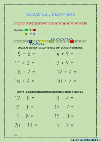 Sumas y restas sencillas