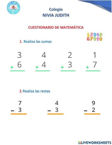 Examen de matemática