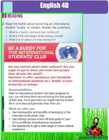 4d reading & writing