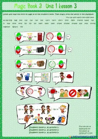 Magic Book 2  Unit 1 Lesson 3