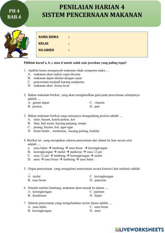 Ph 4 bab 4 sistem pencernaan makanan