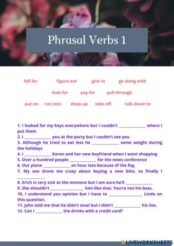 Phrasal Verbs