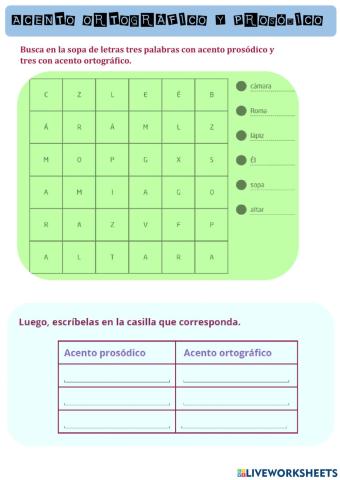 Acento prosódico y ortográfico