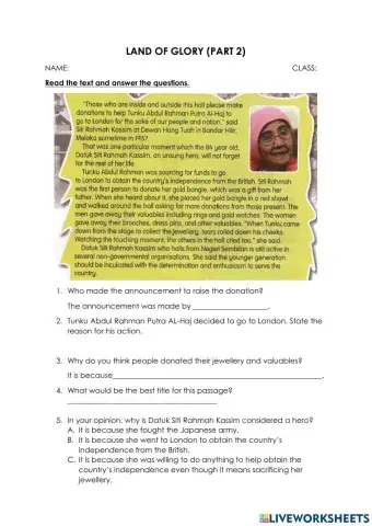 Land of glory (part 2)