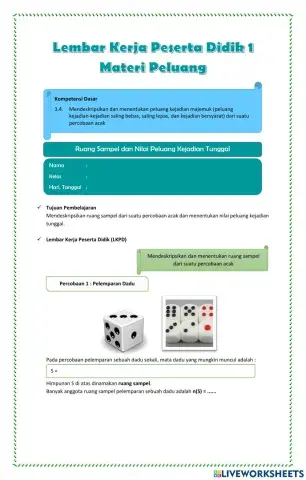 Peluang LKPD 1