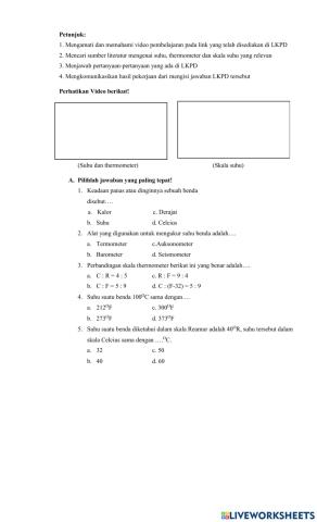 Suhu dan Thermometer