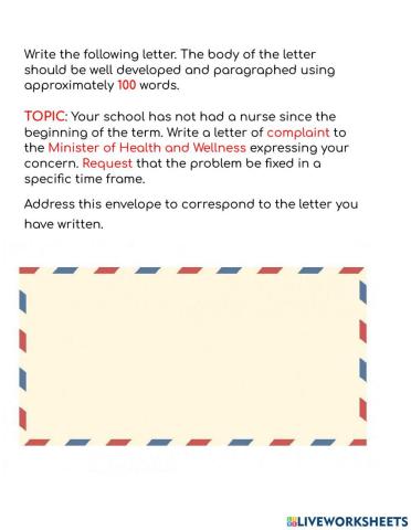 Business Letter-Complaint