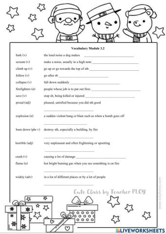 Module 3.2 Vocabulary