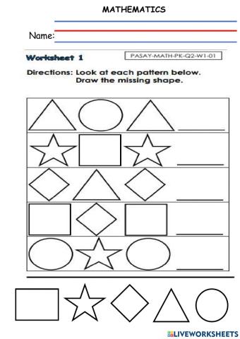 Pattern of Shapes