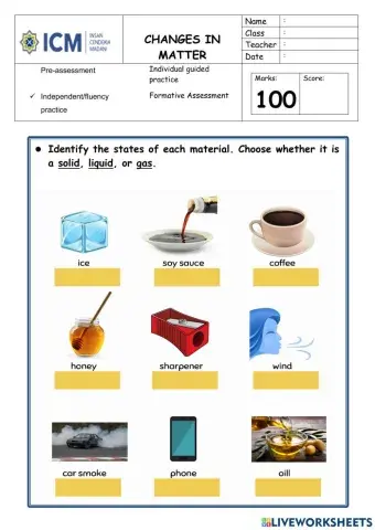 State of Matter Review