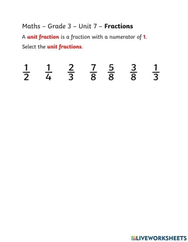 Unit Fractions