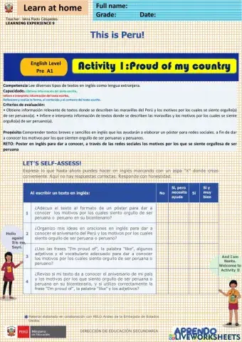 This is Peru! - Activity 1: Proud of my country! week36 ric A1