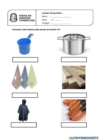 Lembar Kerja Sifat Bahan