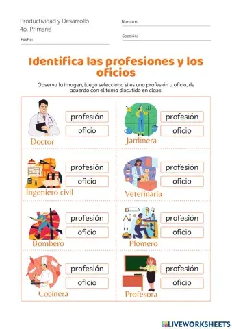 Profesiones y oficios