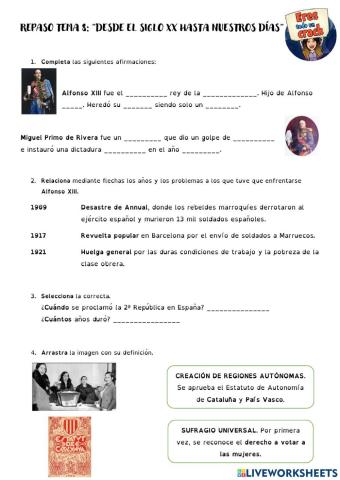 Desde el siglo XX hasta nuestros días