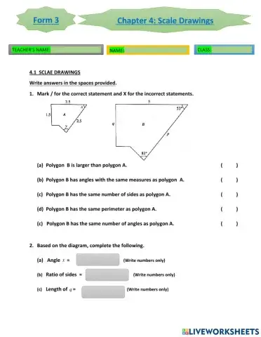 Chapter 3 scale drawings(mathematics form 3)