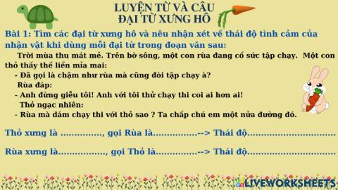 Luyện từ và câu