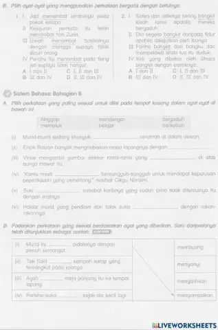 Kata Kerj Aktif Transitif dan Tak Transitif