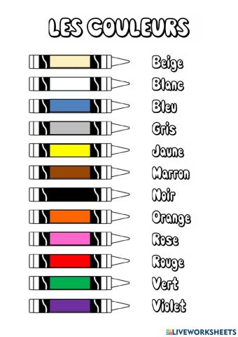 Les couleurs