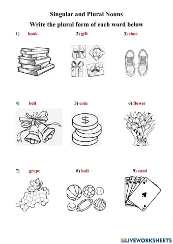 Plurals -  Adding 's'