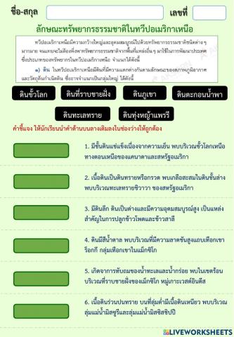 ดินในทวีปอเมริกาเหนือ