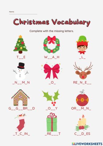 GoStudent Christmas Vocabulary