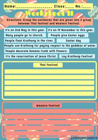 Thai Festival and Western Festival