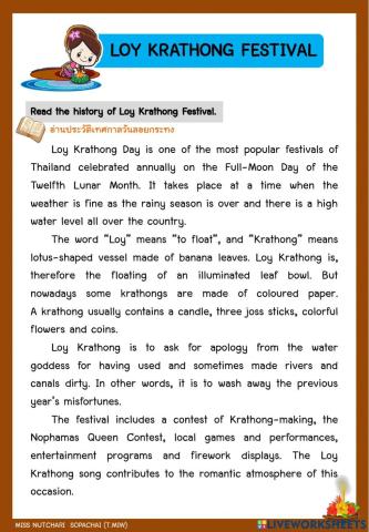 Loy Kratong Festival