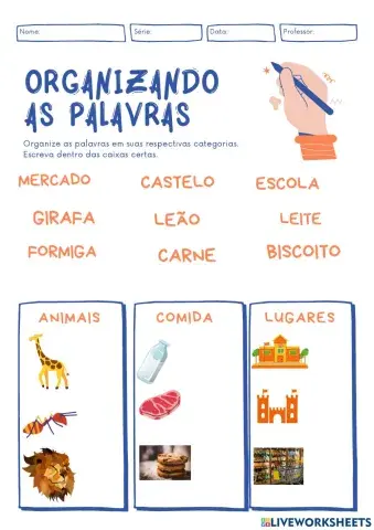 Arraste o nome das figuras