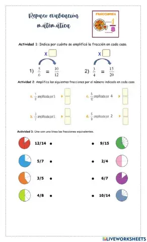 Repaso fracciones equivalentes