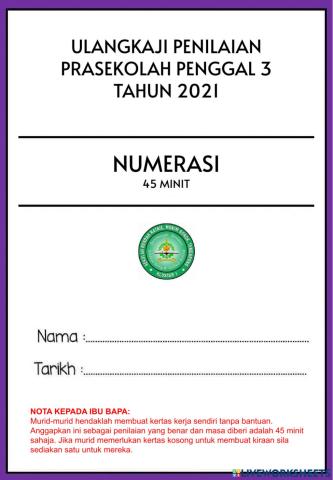 Ulangkaji penilaian numerasi