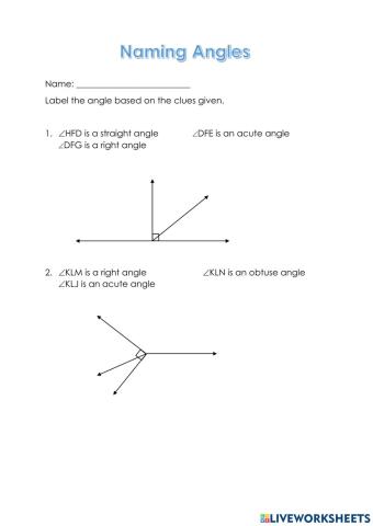 Naming Angles