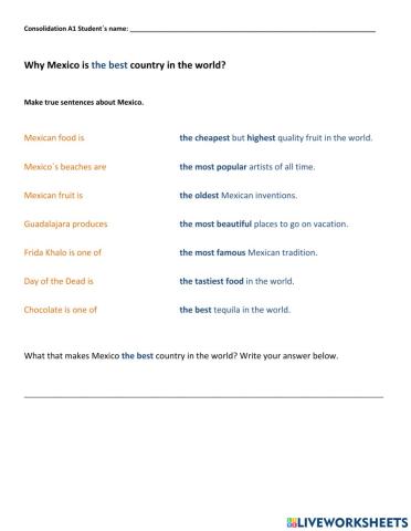 Mexico the best country